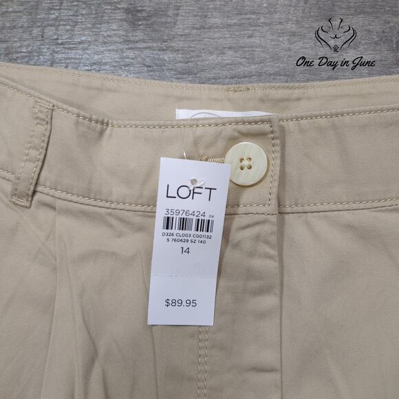 Loft Wide Leg Pants Size 14 - Picture 2 of 6